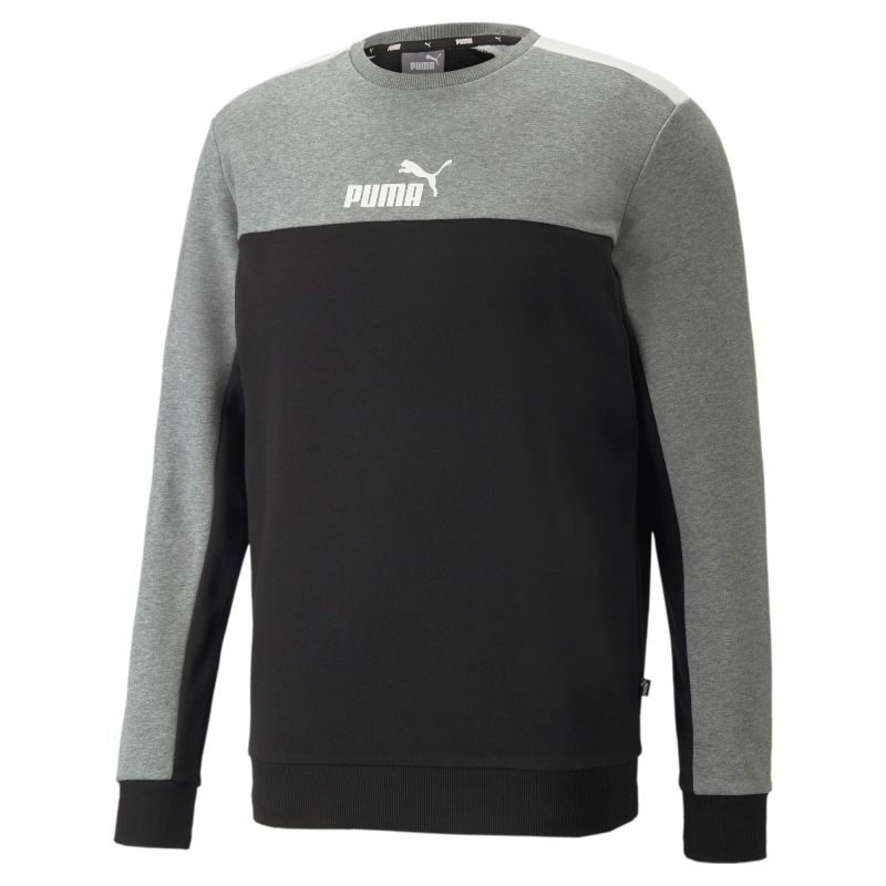 Product: SWEAT ESS+BLOCK CREW TR GREY-BLACK (1 of 2)