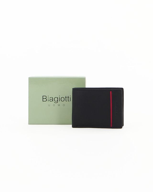 Product: LAURA BIAGIOTTI - Portafoglio blu da uomo in VERA PELLE (1 of 4)