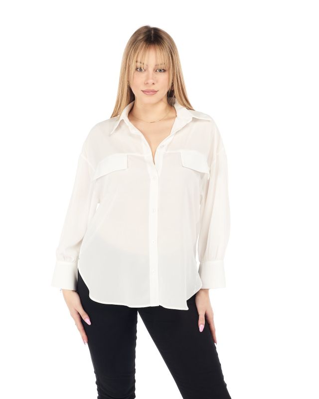 Product: PAQUITA - CAMICIA MANICA LUNGA PATTINE STONDATA (1 of 13)