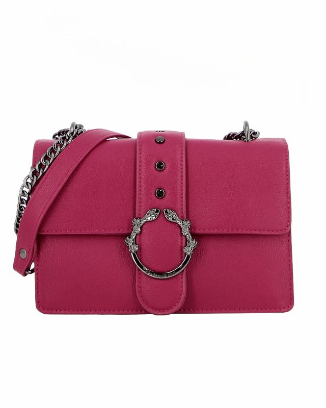 Product: GIANMARCO VENTURI - Tracolla fuxia con patta e inserto metallico portafortuna (1 of 4)