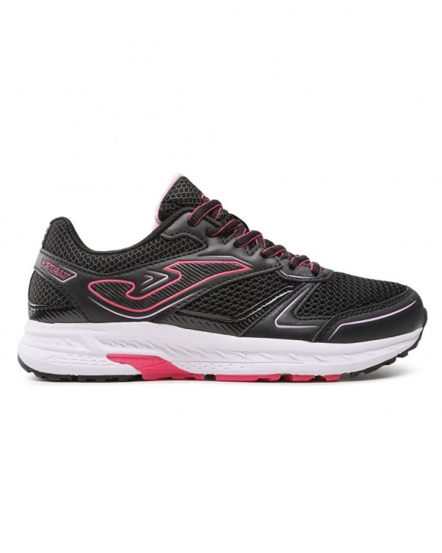 Product: JOMA VITALY LADY - Scarpa da running nera e fucsia con tomaia in mesh traspirante (1 of 5)