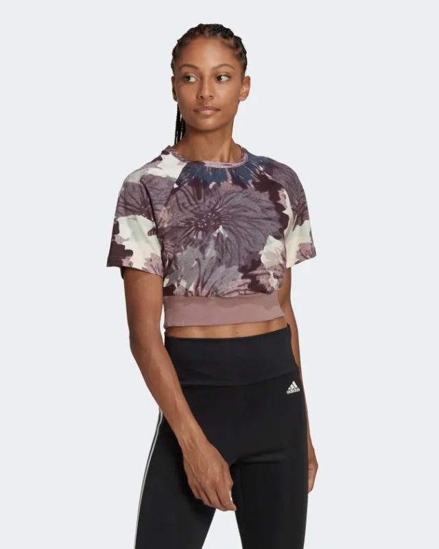 Product: ADIDAS - T-shirt Cropped Allover Print - HP0782 (1 of 7)