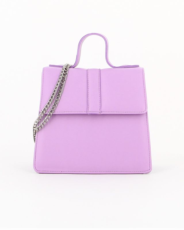 Product: TATOO  - Borsa lilla un manico con patta e tracolla, MADE IN ITALY (1 of 4)