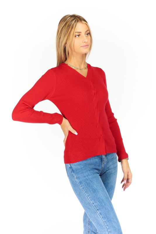 Product: BACHATA - MAGLIA MANICA LUNGA SCOLLO A V (1 of 5)