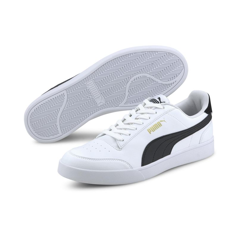 Product: PUMA - Sneakers da uomo bianca e nera con dettagli oro - SHUFFLE (1 of 6)