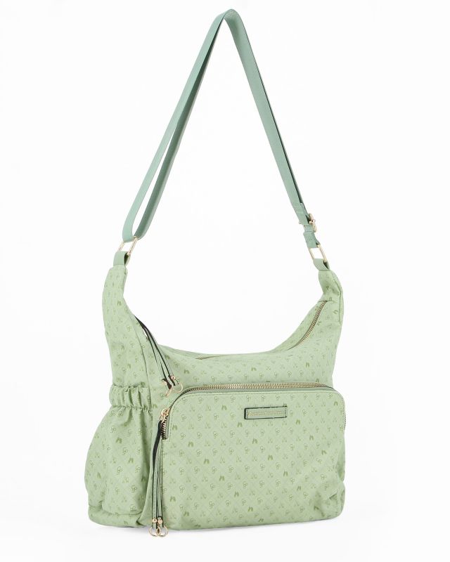 Product: CORTINA POLO STYLE - Borsa verde con tracolla regolabile e tasca frontale (1 of 4)
