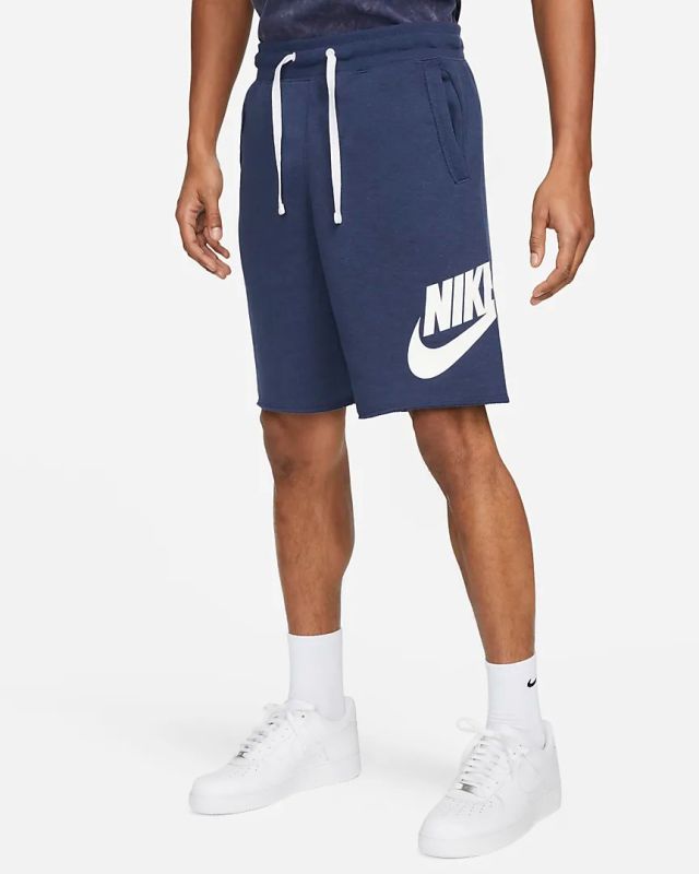 Product: NIKE - Pantaloncini corti da uomo blu con logo bianco (1 of 5)