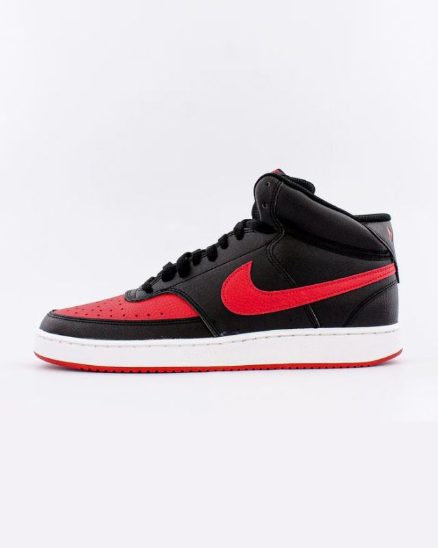 Product: NIKE - Sneakers alta da uomo nera e rossa in VERA PELLE - COURT VISION MID (1 of 4)