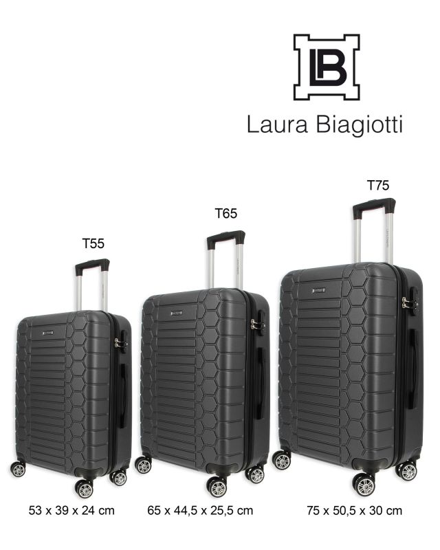 Product: BIAGIOTTI - TROLLEY CHAMPAGNE IN ABS E 4 RUOTE DOPPIE CON CERCHI LOGO (1 of 5)