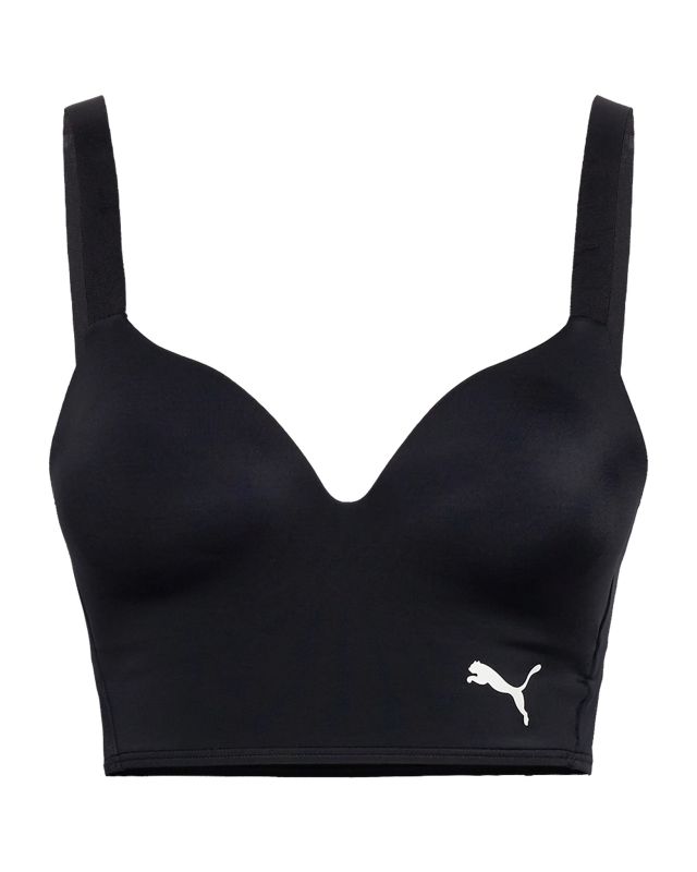 Product: PUMA - Top bikini imbottito lungo nero con logo bianco (1 of 2)