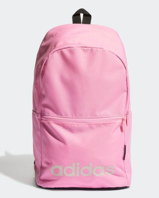 Product: ADIDAS - Zaino rosa e argento con tasca frontale e spallacci regolabili (1 of 5)