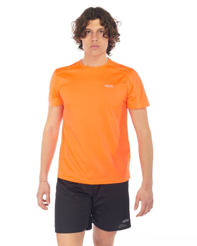 Product: WAIKIKI RUN - T shirt da running arancione fluo in meh traspirante (1 of 5)