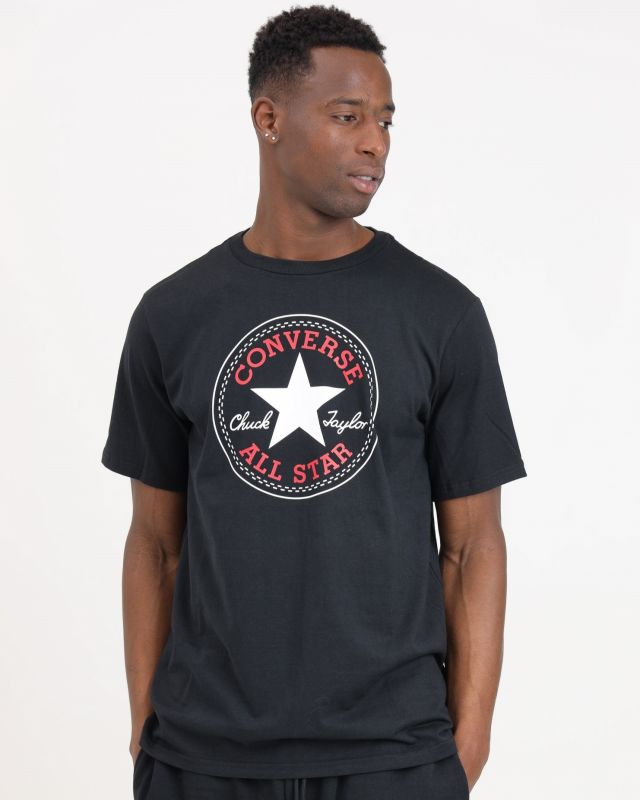 Product: CONVERSE T-SHIRT NERA DA UOMO CON LOGO CHUCK PATCH - 10025459 (1 of 2)