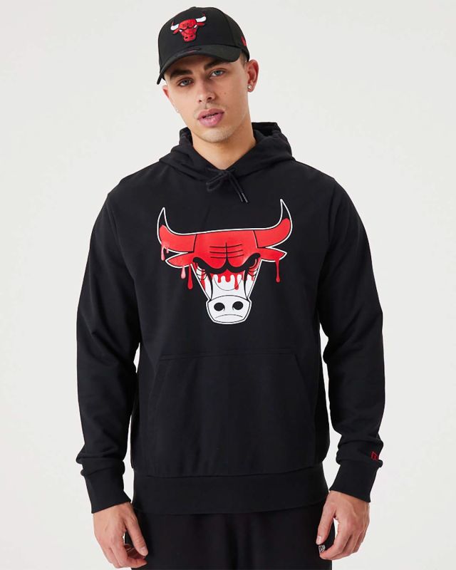 Product: NEW ERA - Felpa nera con cappuccio e logo Chicago Bulls (1 of 3)