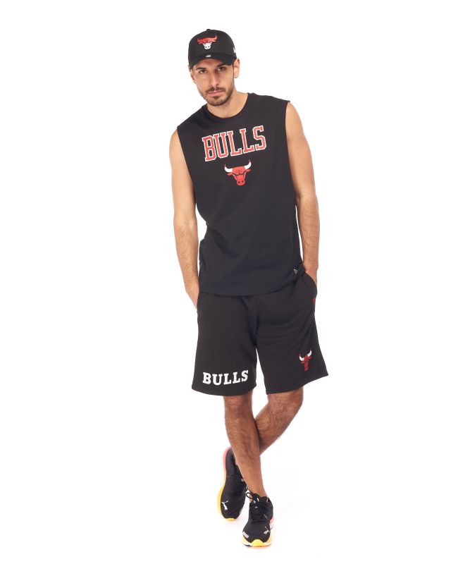 Product: NEW ERA - Canotta da uomo nera in cotone con logo Chicago Bulls (1 of 5)