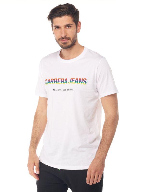 Product: CARRERA - TSHIRT BIANCA UOMO MANICA CORTA JERSEY (1 of 4)
