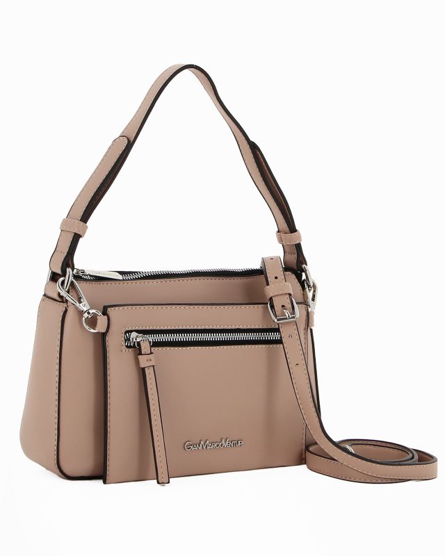 Product: GIANMARCO VENTURI - Tracolla beige con tasca frontale (1 of 5)