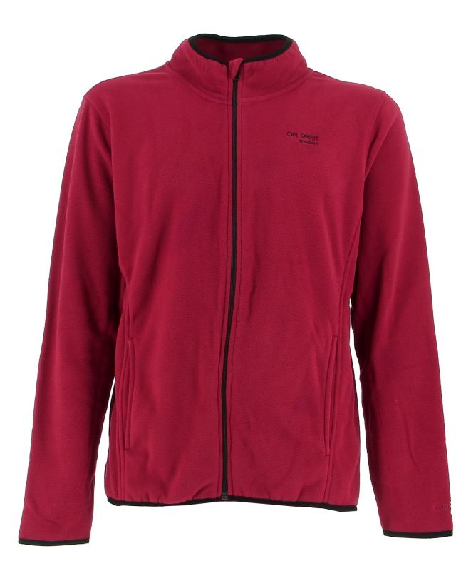 Product: ON SPIRIT - PILE UOMO  FULL ZIP BORDEAUX - EMILIO (1 of 2)