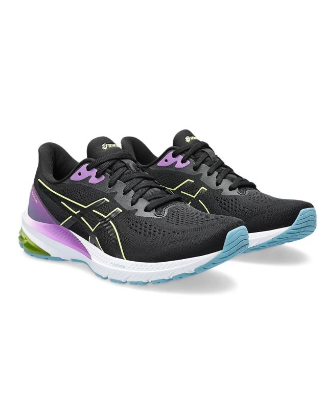 Product: ASICS - Scarpa da running donna nera e lilla in rete traspirante con intesuola GEL - GT 1000 12 (1 of 12)