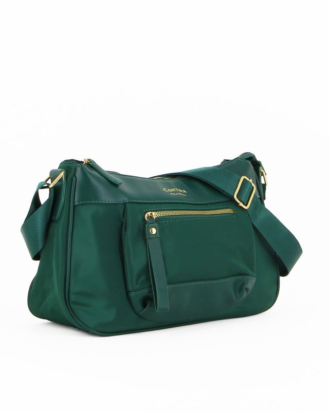 Product: CORTINA POLO STYLE - Tracolla verde con tasca frontale (1 of 4)