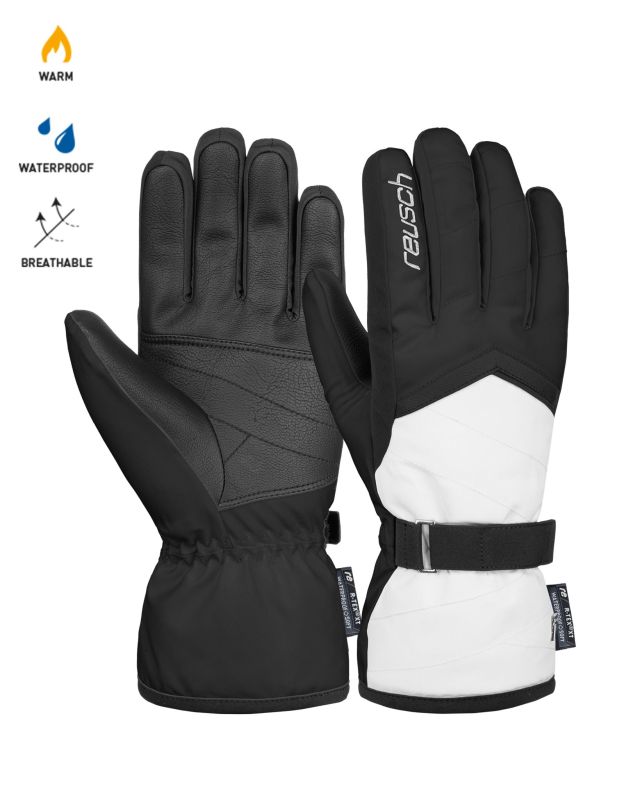 Product: REUSCH - Guanti sci neri e bianchi da donna idrorepellenti, antivento e ultratraspiranti - MONI R-TEX XT (1 of 6)