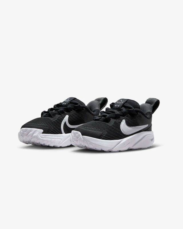 Product: NIKE - Scarpa da bambino nera e bianca in mesh, numerata 19,5/27 - STAR RUNNER 4 NN TD (1 of 7)