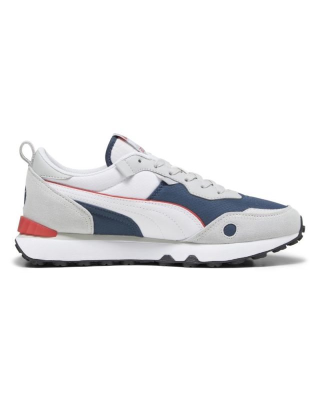 Product: PUMA - Sneaker da uomo grigia e blu con dettagli bianchi - RIDER FV (1 of 5)