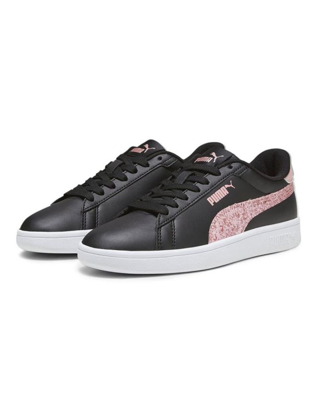 Product: PUMA - Sneaker nera con logo rosa glitter, numerata 36/39 - SMASH 3.0 L STAR GLO JR (1 of 6)