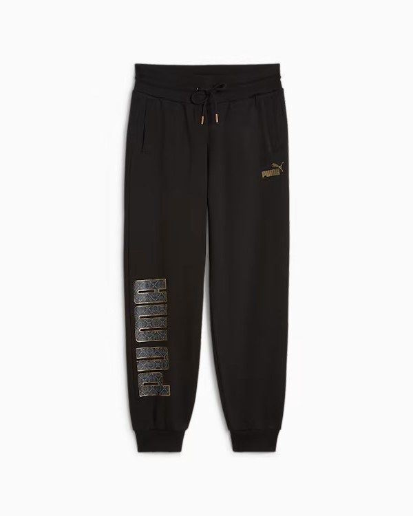 Product: PUMA - Pantalone tuta da donna nero con dettagli oro (1 of 2)