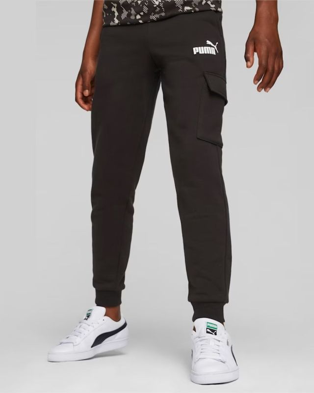 Product: PUMA - PANTALONE NERO JUNIOR ( 5-16 ANNI)  ESSENTIAL CARGO PANTS FL ,  676320-01 (1 of 4)