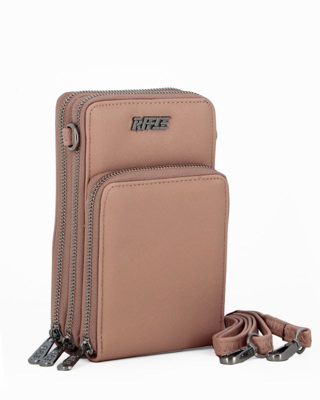 Product: RIFLE - Tracollina rosa antico con tre scomparti principali (1 of 4)