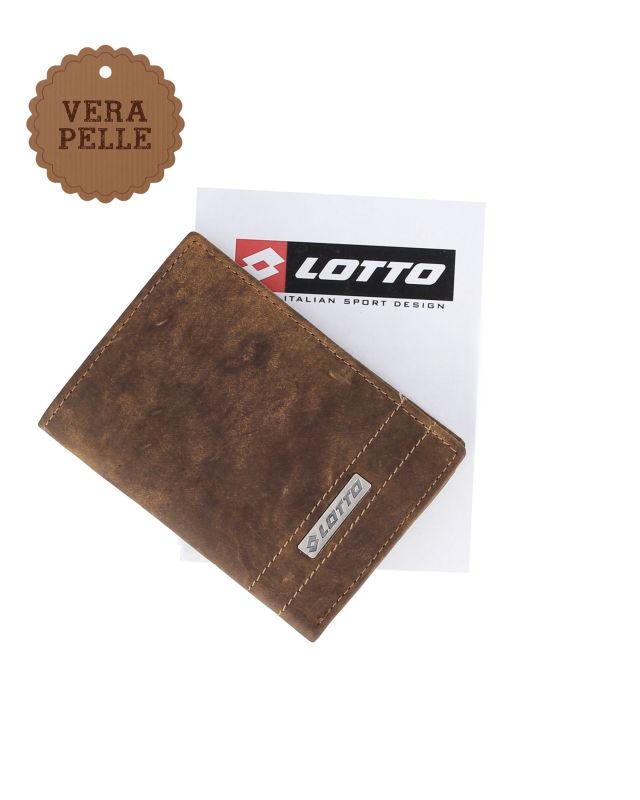 Product: LOTTO - Portafoglio uomo taupe in VERA PELLE (1 of 4)