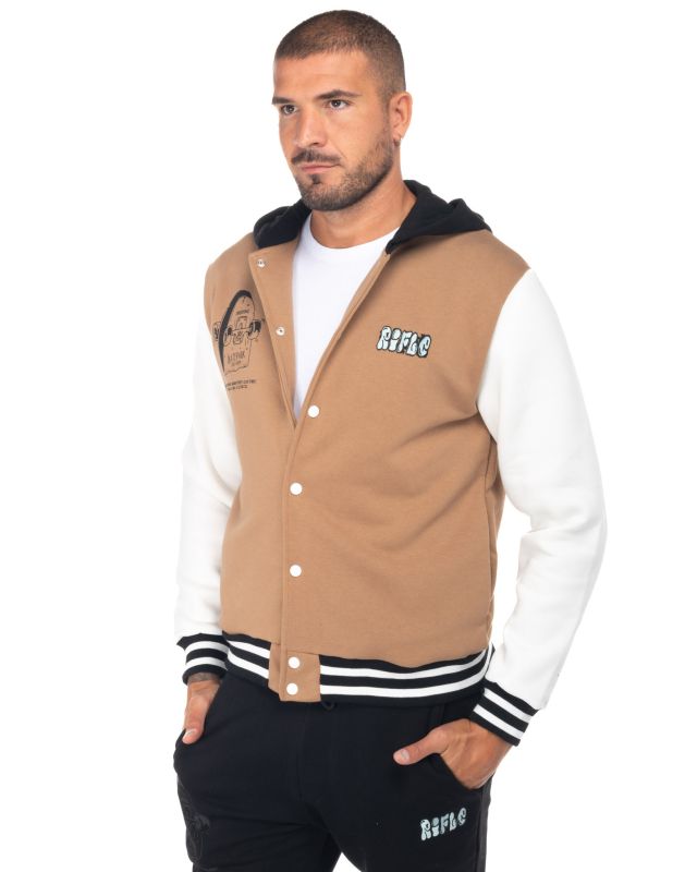 Product: RIFLE - UOMO FELPA BOMBER CON CAPPUCCIO (1 of 7)