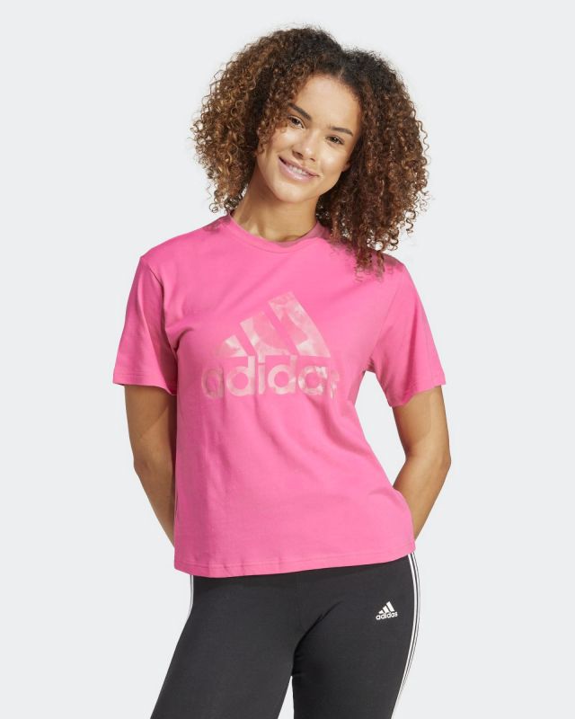 Product: ADIDAS - T-SHIRT DA DONNA AOP TEE FUXIA - IS4257 (1 of 3)