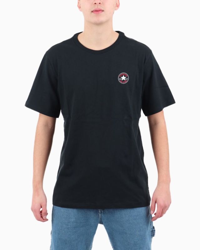 Product: CONVERSE - T-SHIRT DA UOMO NERA CORE CHUCK PATCH TEE - 10026565_A02 (1 of 3)
