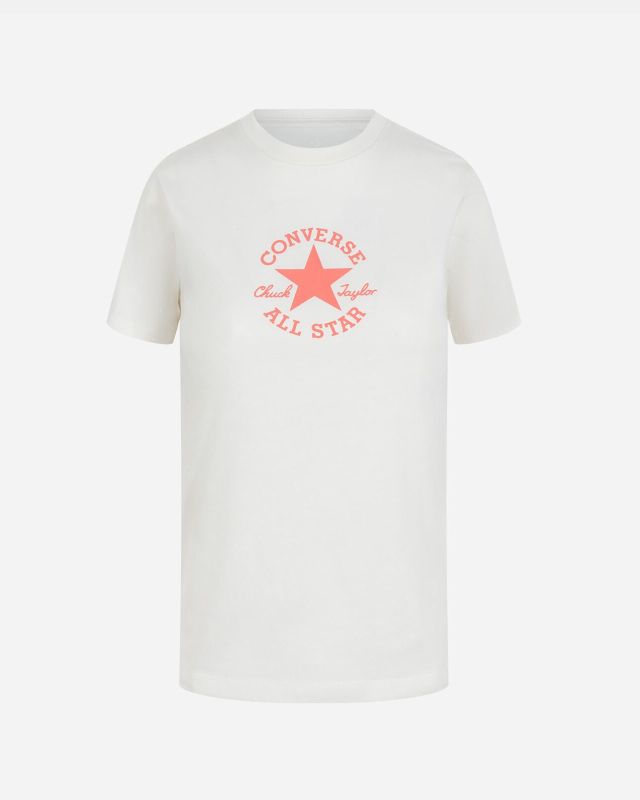 Product: CONVERSE - T-SHIRT DA DONNA BIANCA CHUCK TAYLOR REGULAR TEE EGRE - 10027012_A01 (1 of 2)