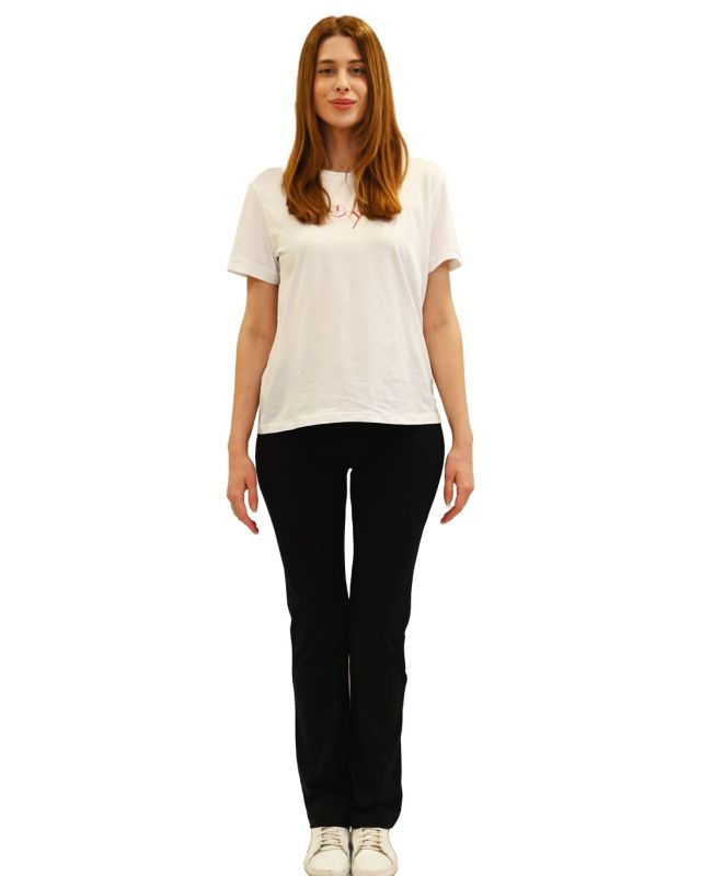 Product: KEY UP - LEGGINGS BLU IN JERSEY ELASTICIZZATO ZAMPETTA 5LI21 (1 of 3)