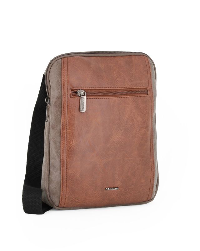 Product: CARRERA - Borsello cognac con tasca frontale (1 of 4)