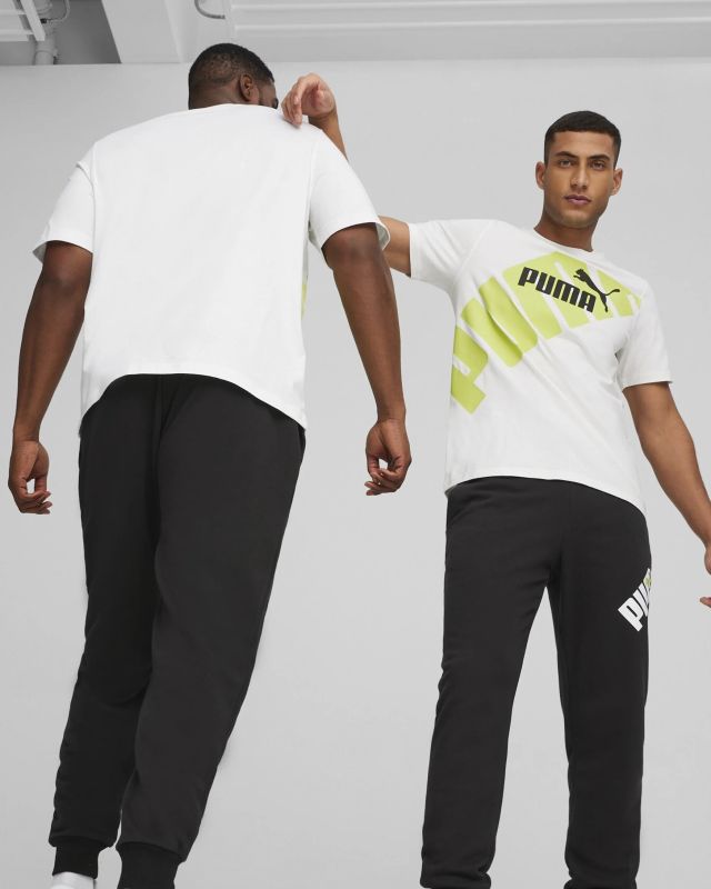 Product: PUMA T-SHIRT BIANCA E LIMA DA UOMO POWER GRAPHIC 678960-52 (1 of 2)