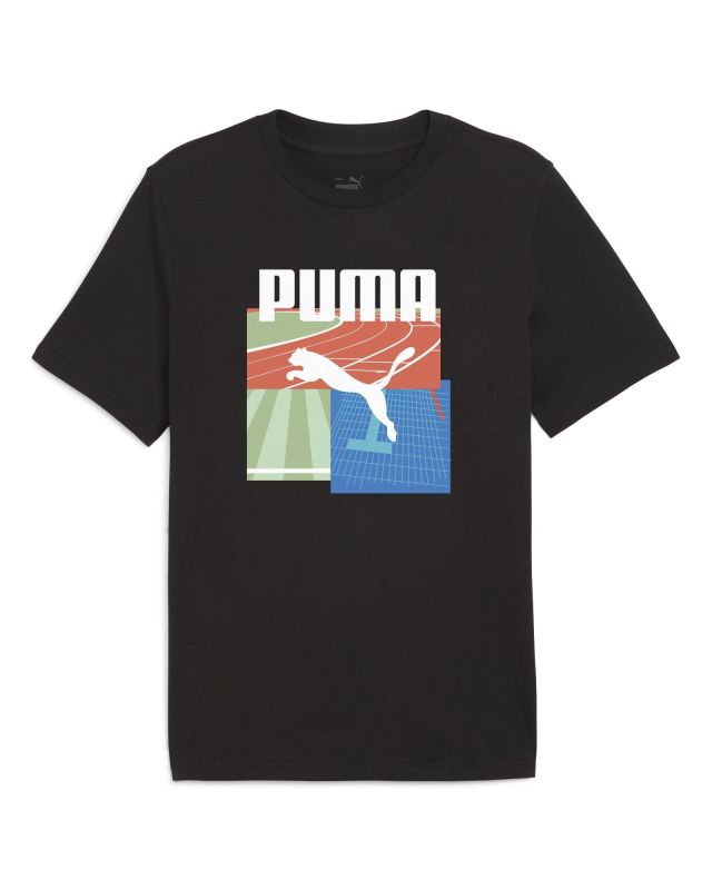 Product: PUMA - T-SHIRT GRAPHICS SUMMER SPORTS BLACK DA UOMO - 627909-01 (1 of 2)