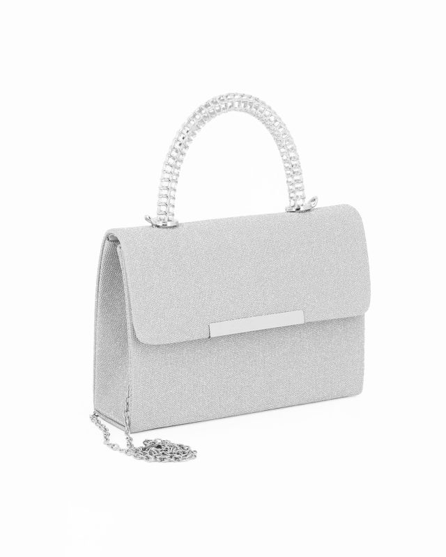Product: DIVAS - Minibag argento con patta (1 of 4)