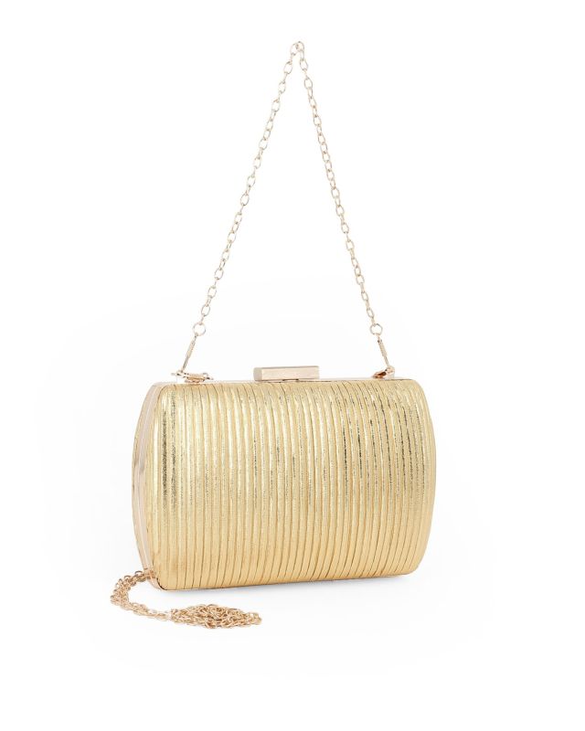 Product: DIVAS - Clutch oro con doppia catenella (1 of 4)