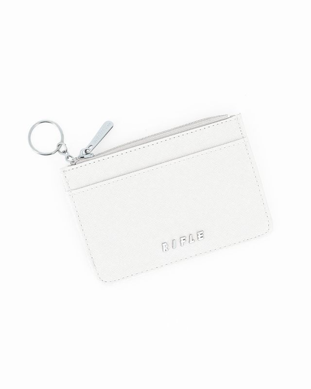 Product: RIFLE - Portacarte bianco con tasca portaspicci e anello portachiavi (1 of 3)