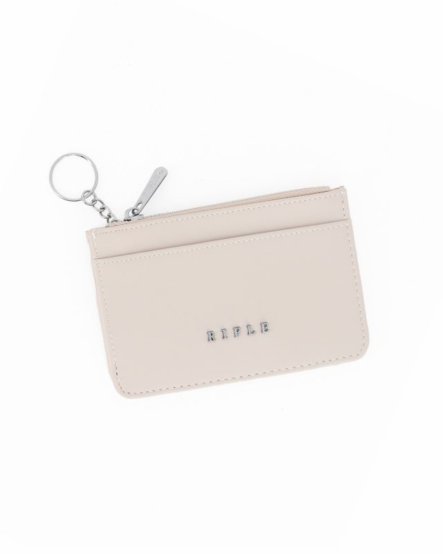 Product: RIFLE - Portacarte taupe con tasca portaspicci e anello portachiavi (1 of 3)
