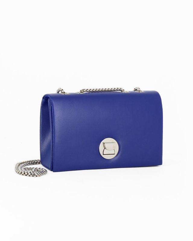 Product: DIVAS - Pochette bluette con patta e tracolla catenina (1 of 4)