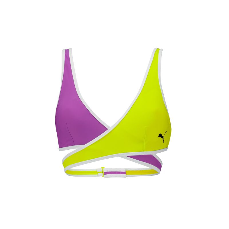 Product: PUMA - TOP CONTOUR PLUNGE PURPLE/FLUO YELLOW DA DONNA - 701226201_001 (1 of 2)