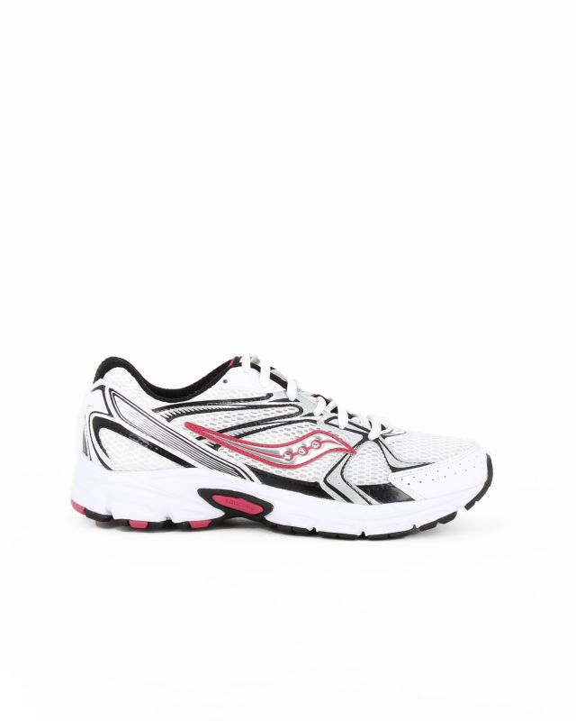 Product: SAUCONY - SCARPA RIDE MILLENNIUM BIANCA CON DETTAGLI ARGENTO E ROSSO (1 of 4)