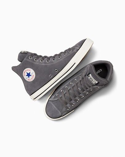 Product: CONVERSE - CTAS WIDE HI DARK MATTER/EGRET/BLACK Scarpa grigia imbottita da uomo (1 of 4)