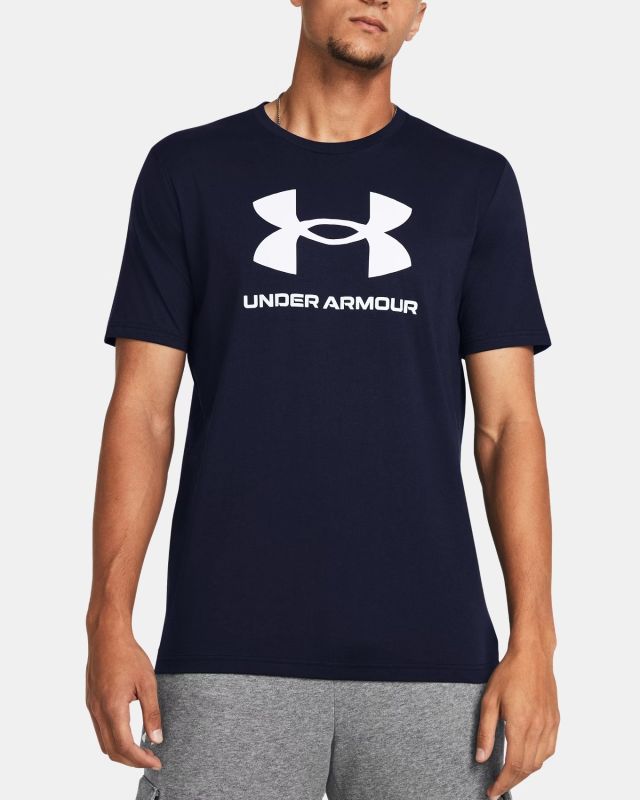 Product: UNDER ARMOUR- T-SHIRT MEZZA MANICA SPORTSTYLE LOGO UPDATE SS BLU DA UOMO, 1382911_0408 (1 of 4)