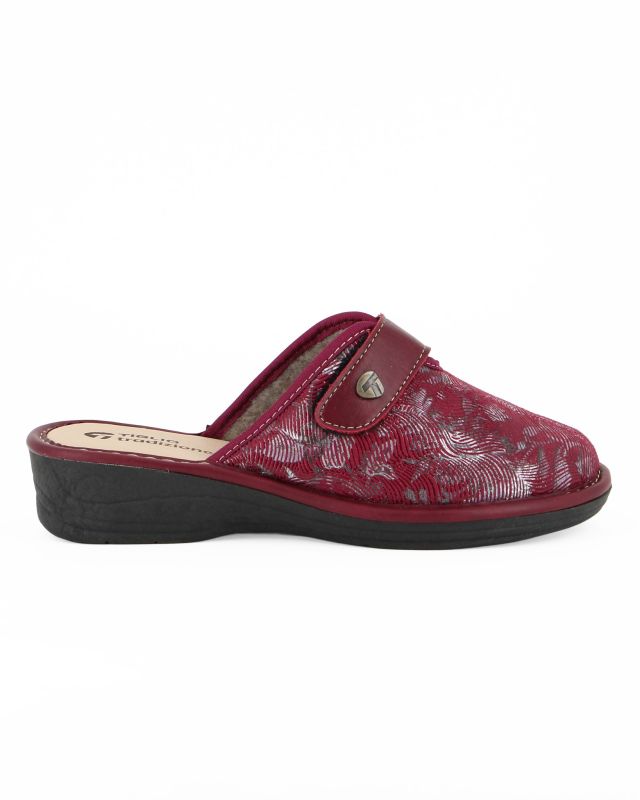 Product: TIGLIO - Ciabatta bordeaux da donna con strappo (1 of 4)